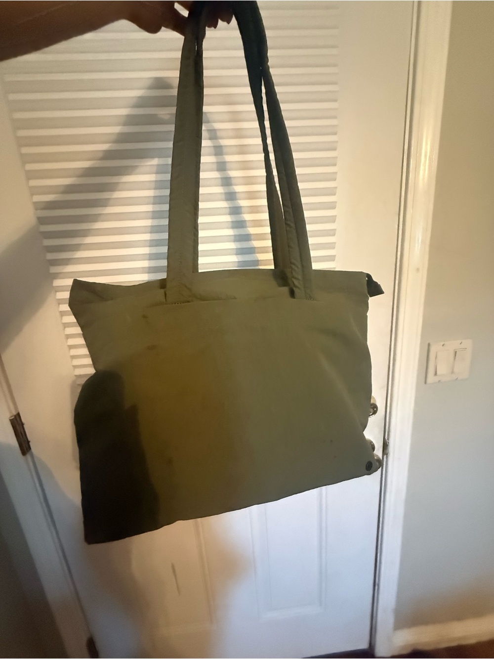 lululemon athletica Olive Green Tote Bag
